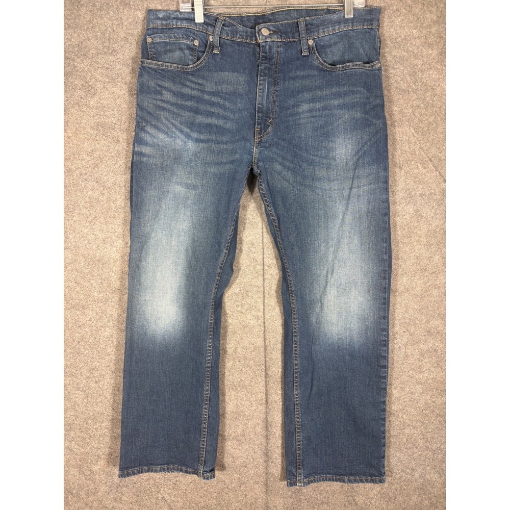 Levis 559 Relaxed Straight Mens Jeans 38x30 Blue Denim Stretch 00559-0340